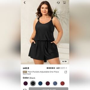 BloomChic Black Swim Romper